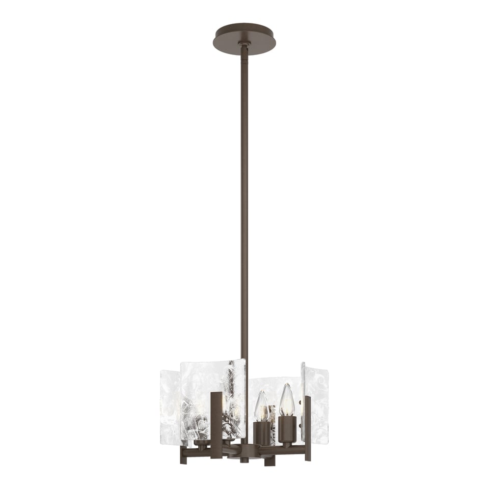 Hubbardton Forge Arc 4-Light Adjustable Semi-Flush/Pendant with Customizable Finish Options