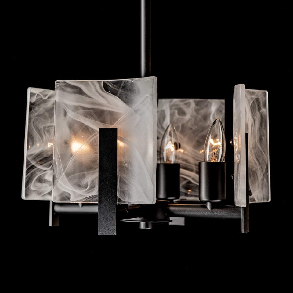 Hubbardton Forge Arc 4-Light Adjustable Semi-Flush/Pendant with Customizable Finish Options