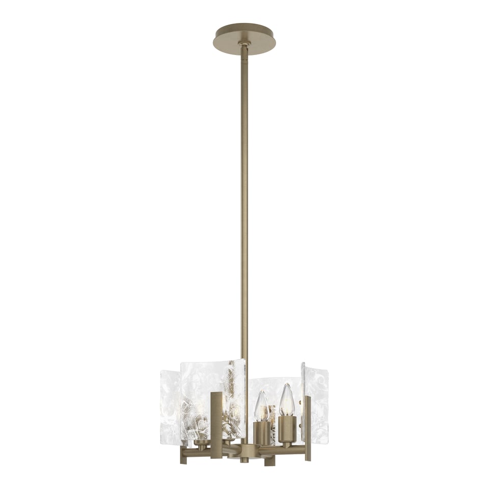 Hubbardton Forge Arc 4-Light Adjustable Semi-Flush/Pendant with Customizable Finish Options