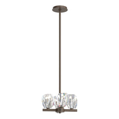 Gatsby 4-Light Semi-Flush/Pendant by Hubbardton Forge - Versatile Crystal Design, Dimmable Options