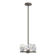 Gatsby 4-Light Semi-Flush/Pendant by Hubbardton Forge - Versatile Crystal Design, Dimmable Options