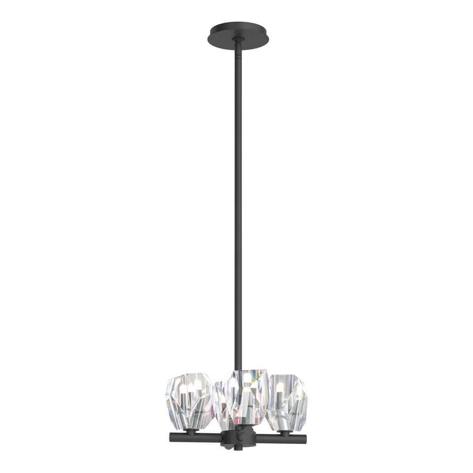 Gatsby 4-Light Semi-Flush/Pendant by Hubbardton Forge - Versatile Crystal Design, Dimmable Options