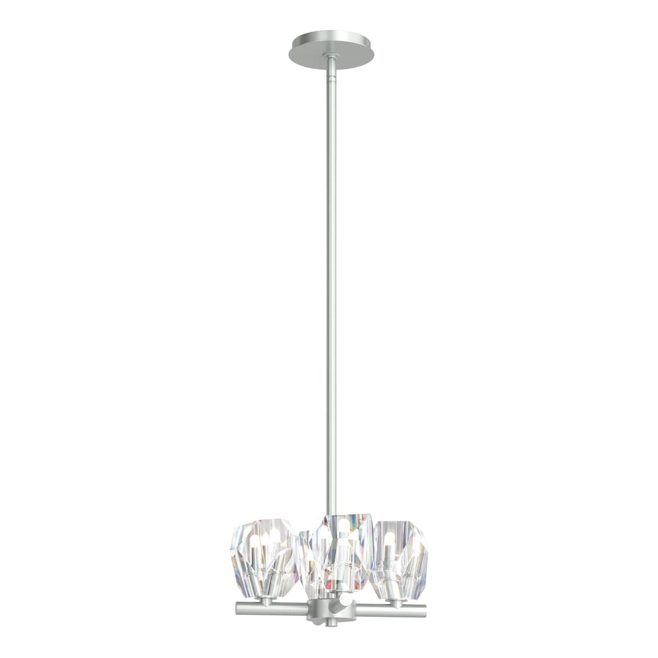 Gatsby 4-Light Semi-Flush/Pendant by Hubbardton Forge - Versatile Crystal Design, Dimmable Options