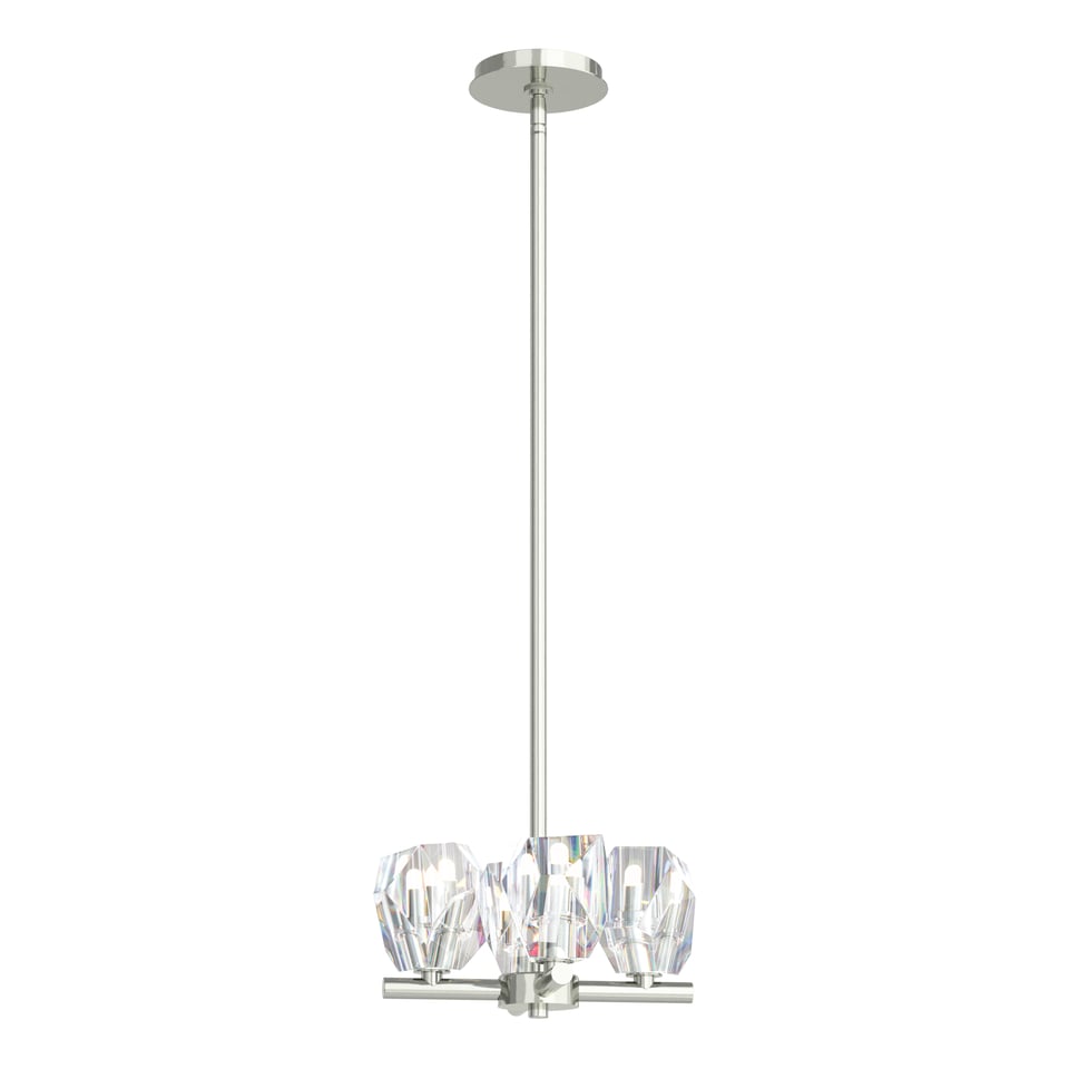 Gatsby 4-Light Semi-Flush/Pendant by Hubbardton Forge - Versatile Crystal Design, Dimmable Options