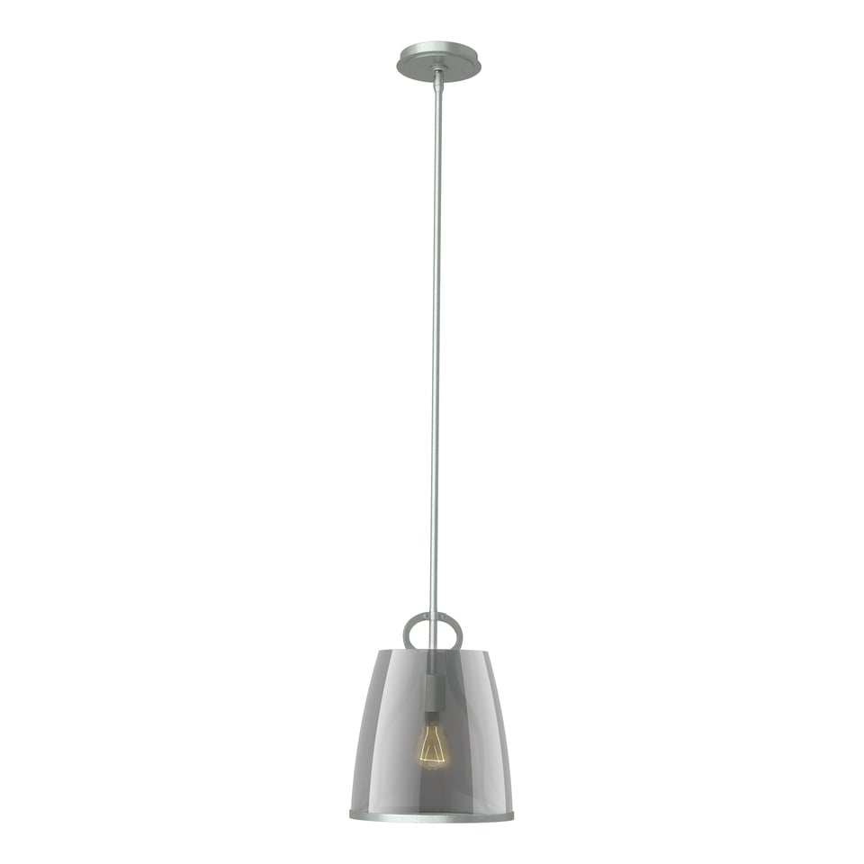 Hubbardton Forge Caliper Pendant Light 12.6” Height, Dimmable, Customizable Finishes, UL Damp Rated