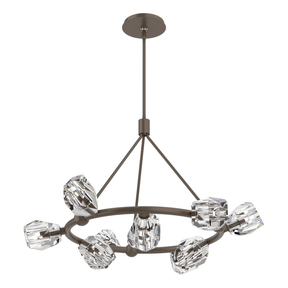 Gatsby 9-Light Ring Pendant by Hubbardton Forge with Adjustable Height & Dimmable Feature