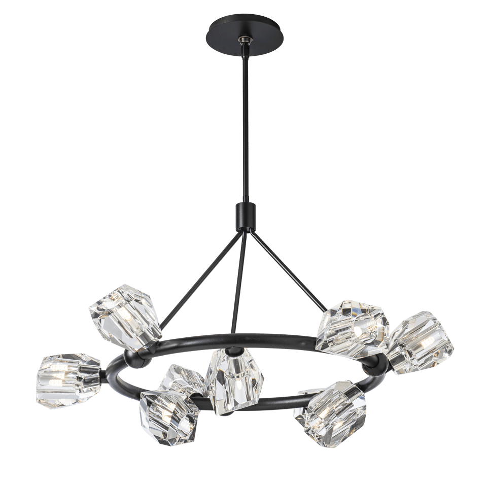 Gatsby 9-Light Ring Pendant by Hubbardton Forge with Adjustable Height & Dimmable Feature