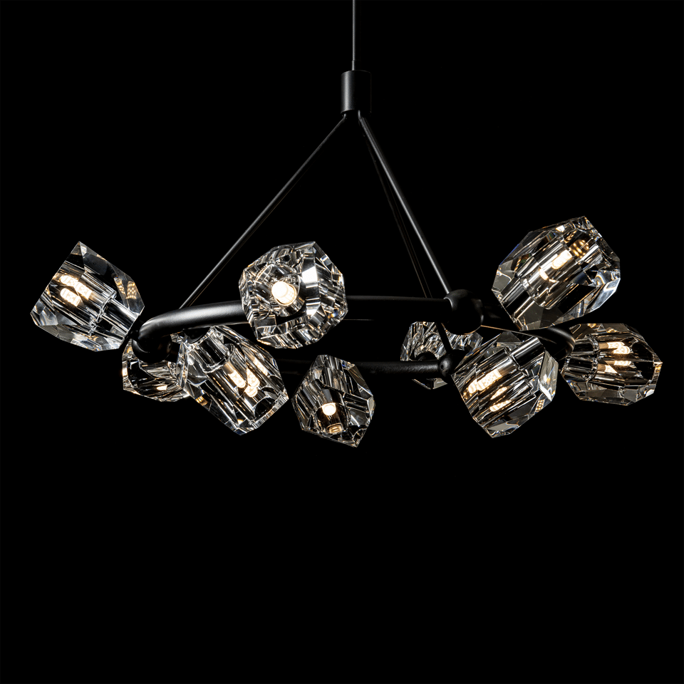 Gatsby 9-Light Ring Pendant by Hubbardton Forge with Adjustable Height & Dimmable Feature