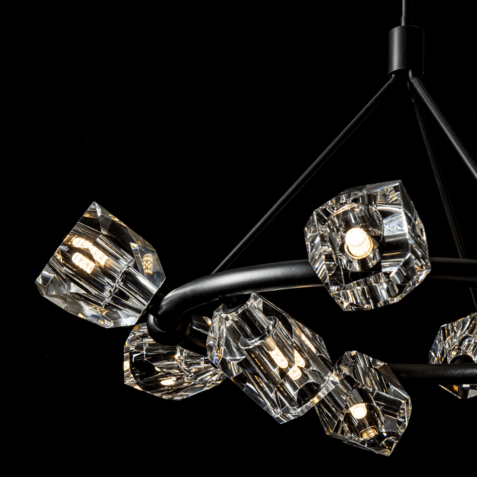 Gatsby 9-Light Ring Pendant by Hubbardton Forge with Adjustable Height & Dimmable Feature