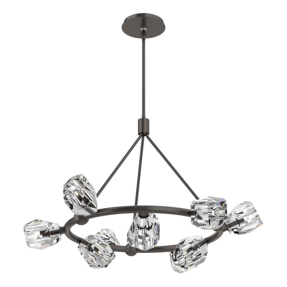 Gatsby 9-Light Ring Pendant by Hubbardton Forge with Adjustable Height & Dimmable Feature