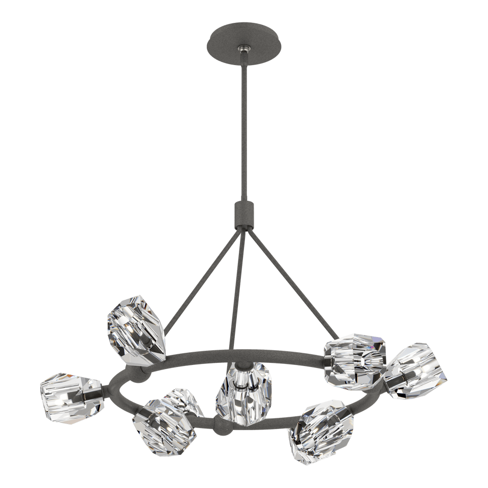 Gatsby 9-Light Ring Pendant by Hubbardton Forge with Adjustable Height & Dimmable Feature