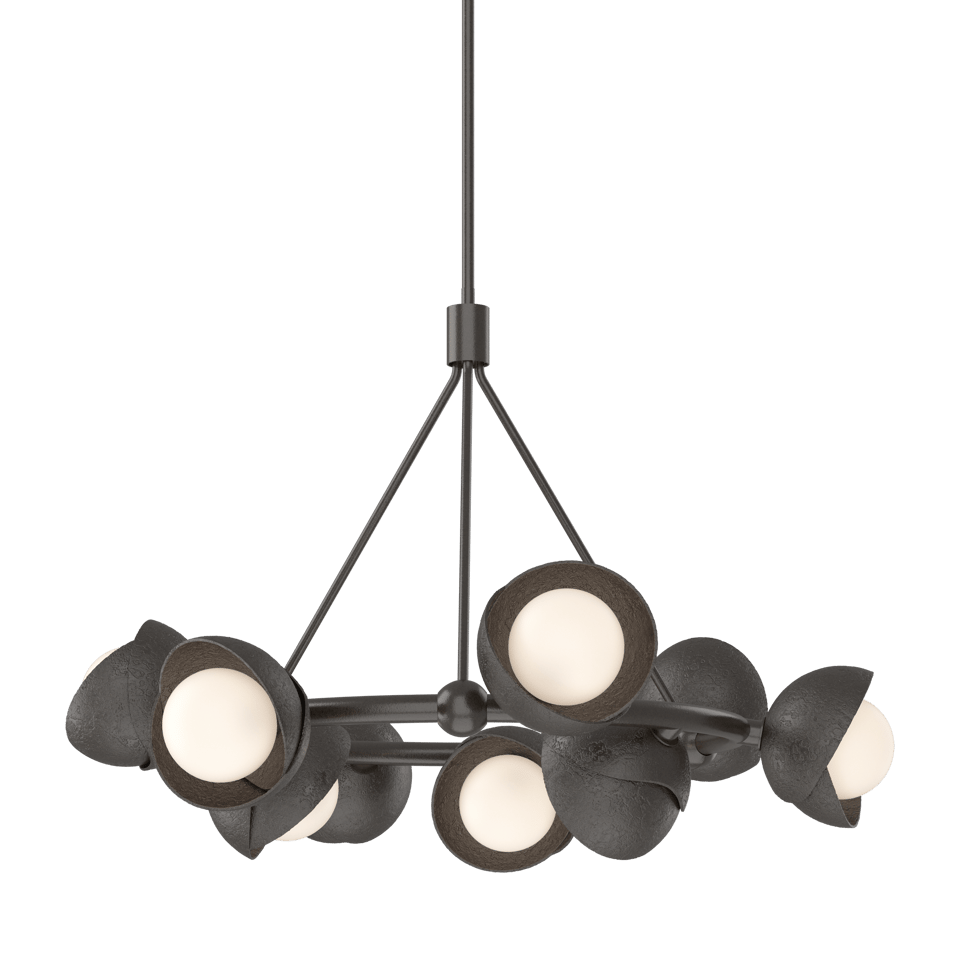 Brooklyn 9-Light Double Shade Pendant by Hubbardton Forge - Dimmable & Elegant Design