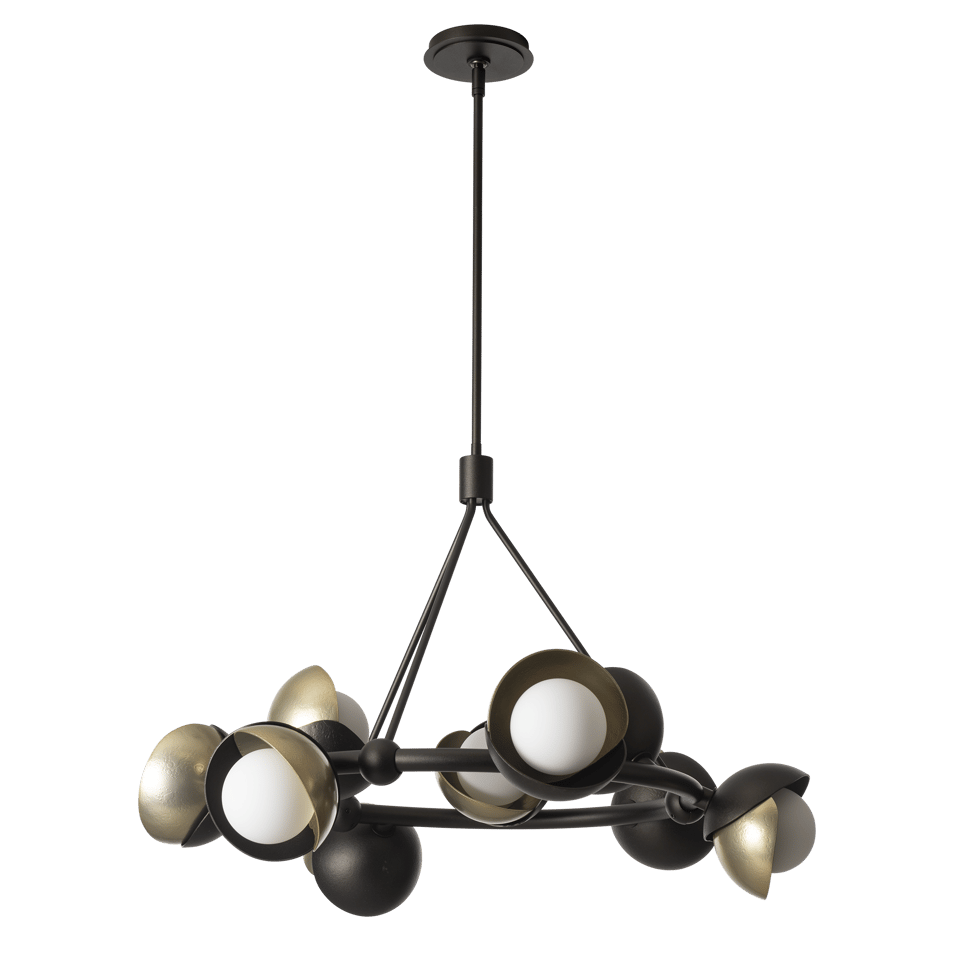 Brooklyn 9-Light Double Shade Pendant by Hubbardton Forge - Dimmable & Elegant Design