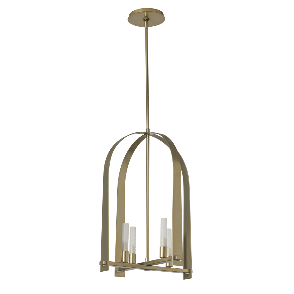 Triomphe 4-Light Pendant by Hubbardton Forge – Artisan Handmade, Dimmable, Elegant Arch Design