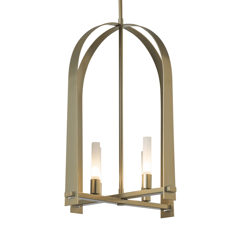 Triomphe 4-Light Pendant by Hubbardton Forge – Artisan Handmade, Dimmable, Elegant Arch Design