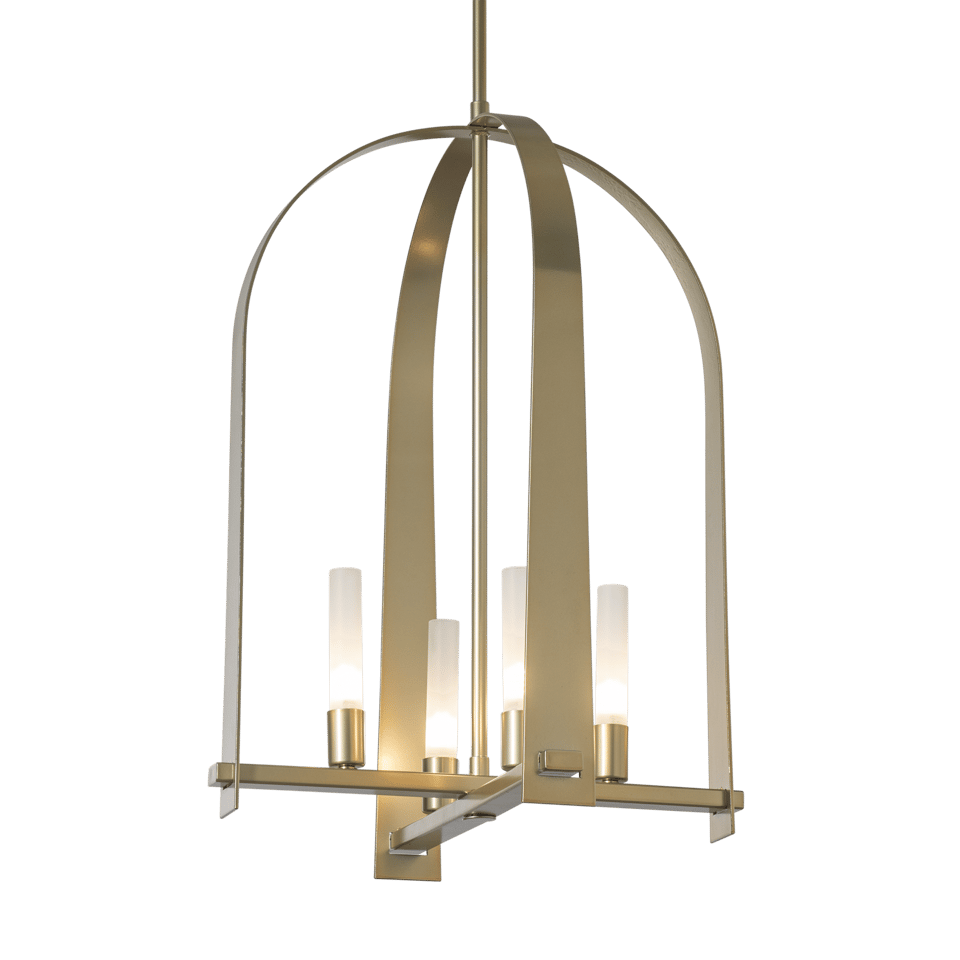 Triomphe 4-Light Pendant by Hubbardton Forge – Artisan Handmade, Dimmable, Elegant Arch Design