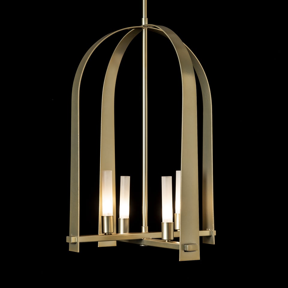 Triomphe 4-Light Pendant by Hubbardton Forge – Artisan Handmade, Dimmable, Elegant Arch Design