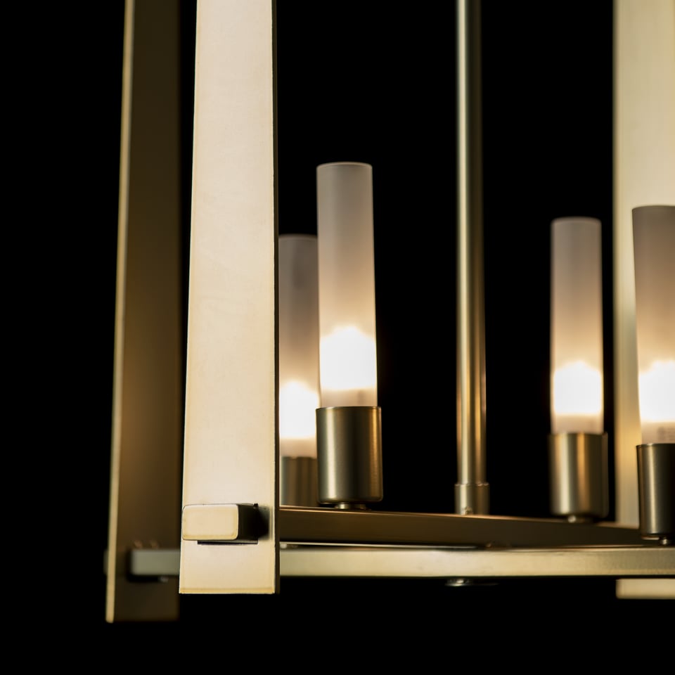 Triomphe 4-Light Pendant by Hubbardton Forge – Artisan Handmade, Dimmable, Elegant Arch Design