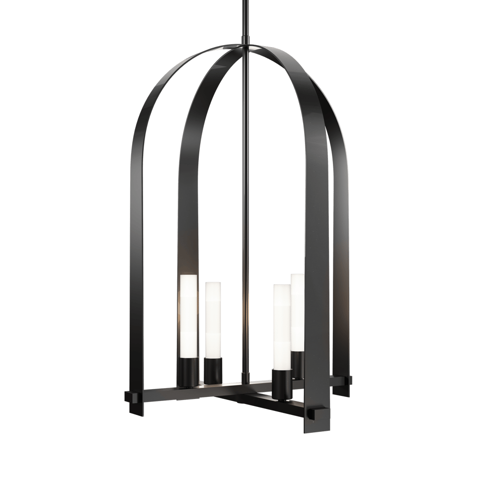 Triomphe 4-Light Pendant by Hubbardton Forge – Artisan Handmade, Dimmable, Elegant Arch Design