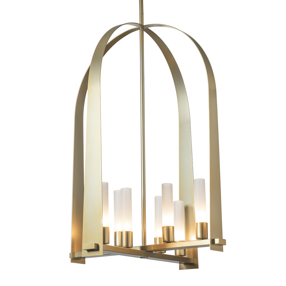 Hubbardton Forge Triomphe 8-Light Pendant Fixture, Dimmable, Multiple Finishes, UL Damp Rated