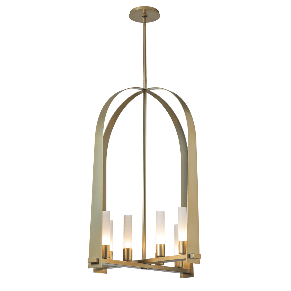 Hubbardton Forge Triomphe 8-Light Pendant Fixture, Dimmable, Multiple Finishes, UL Damp Rated