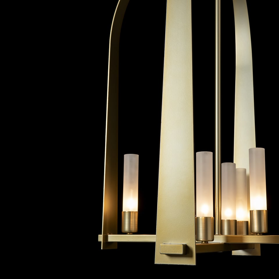 Hubbardton Forge Triomphe 8-Light Pendant Fixture, Dimmable, Multiple Finishes, UL Damp Rated