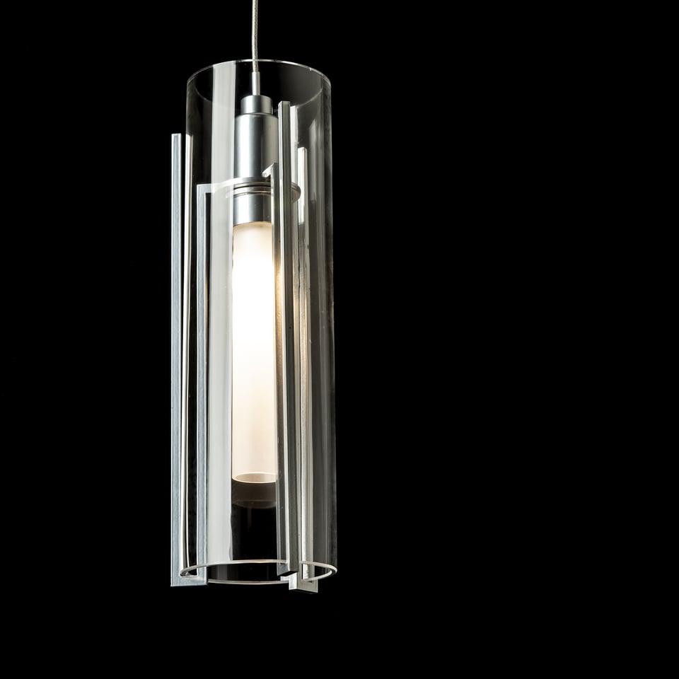 Exos Glass 9-Light Pendant By Hubbardton Forge - Dimmable Modern Design With Opal Shades