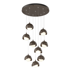 Brooklyn 9-Light Double Shade Pendant Chandelier by Hubbardton Forge – Dimmable & Versatile Design