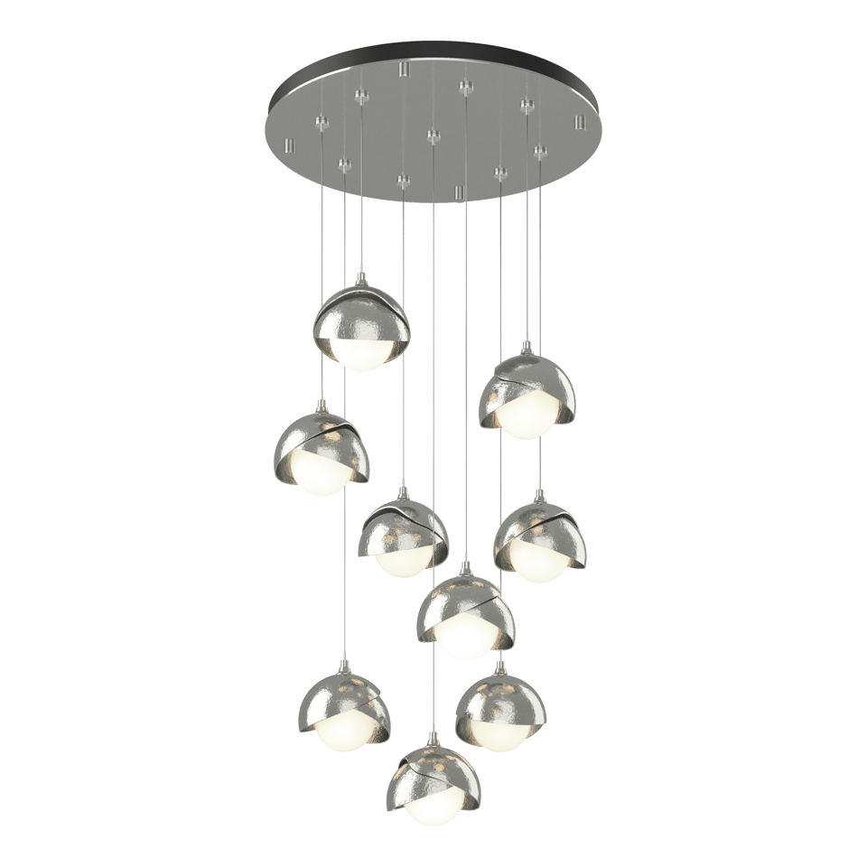 Brooklyn 9-Light Double Shade Pendant Chandelier by Hubbardton Forge – Dimmable & Versatile Design