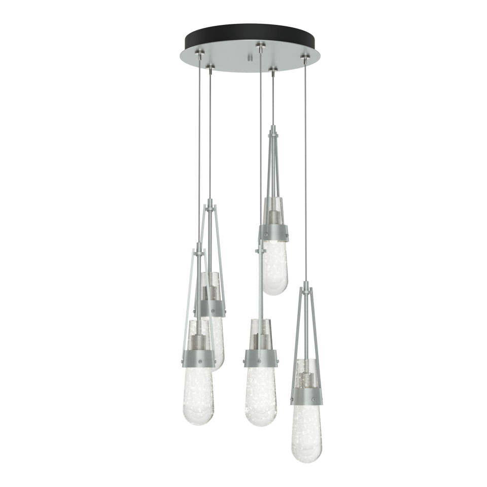 Hubbardton Forge Link 5-Light Blown Glass Pendant with Artisan Craftsmanship and Dimmable Feature