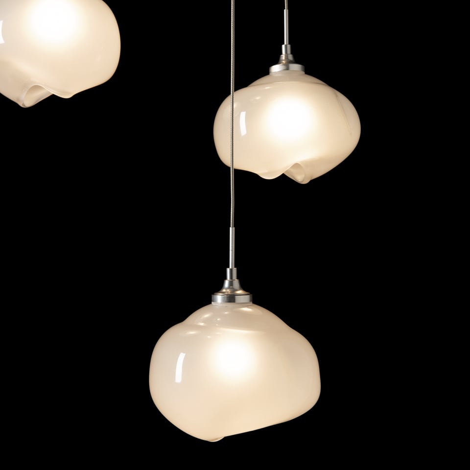 Ume 5-Light Pendant by Hubbardton Forge - Dimmable, Adjustable Hanging Height, Various Finish Options