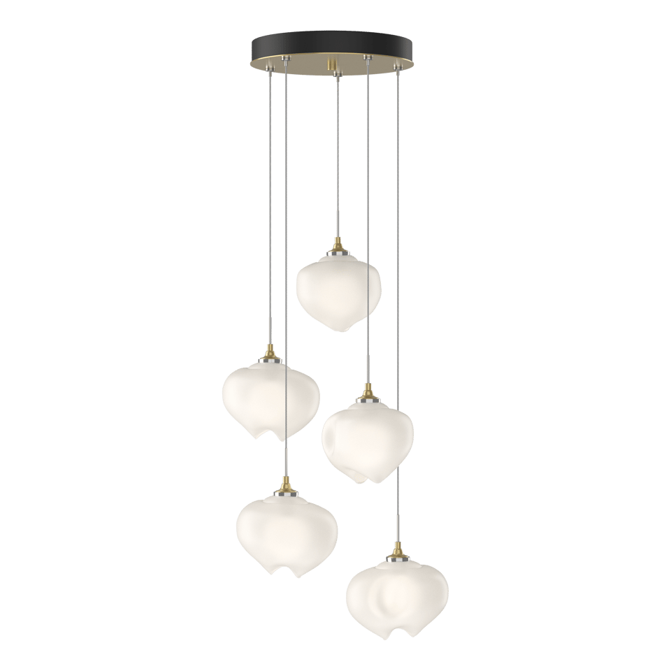 Ume 5-Light Pendant by Hubbardton Forge - Dimmable, Adjustable Hanging Height, Various Finish Options