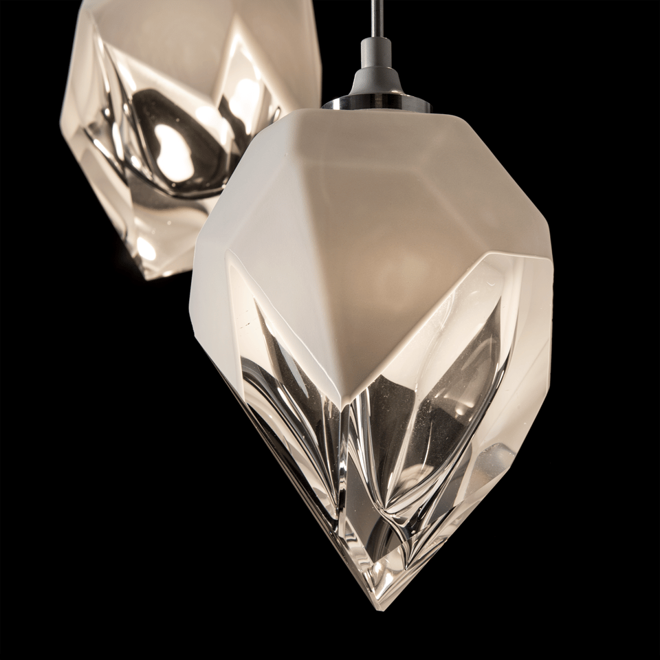 Chrysalis 5-Light Mixed Crystal Pendant by Hubbardton Forge with Dimmable Feature and Adjustable Height