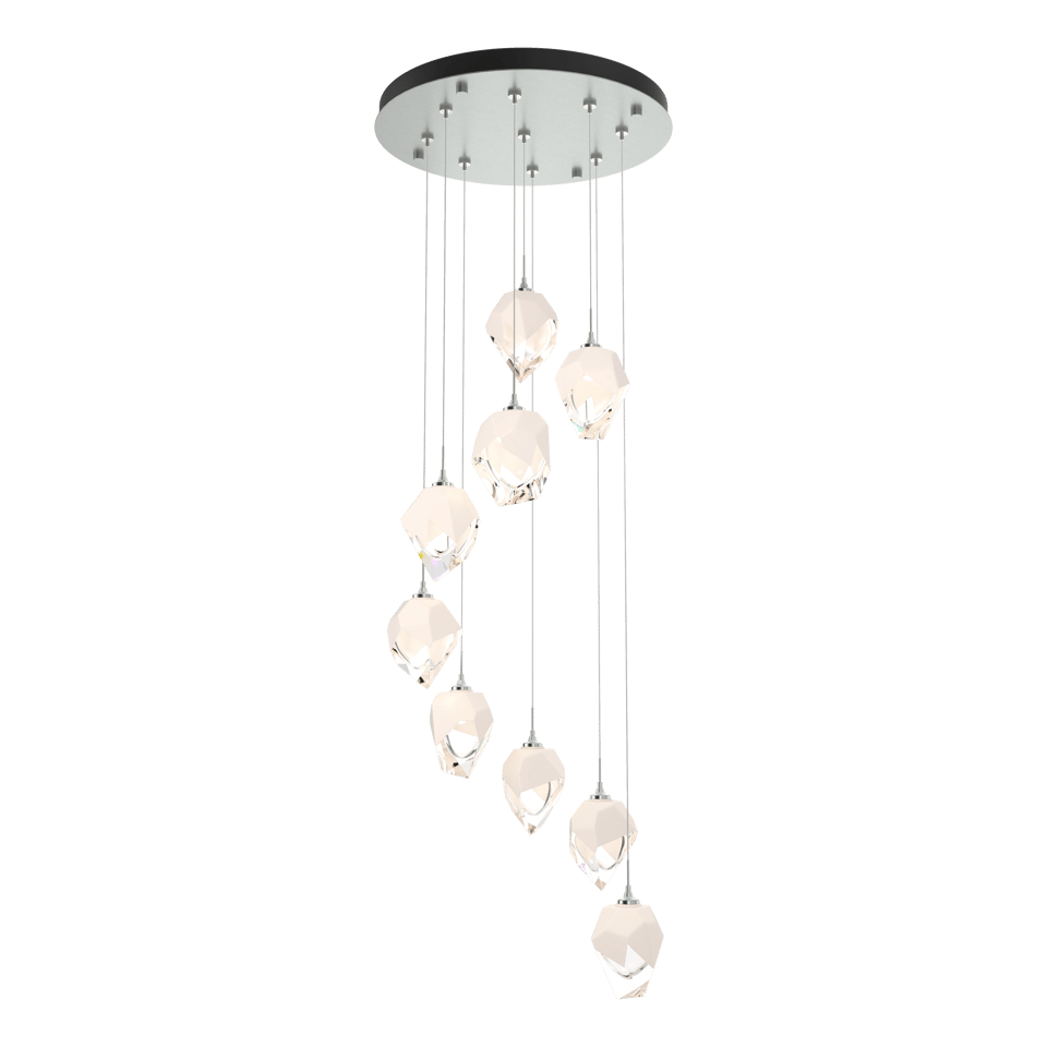 Chrysalis 9-Light Crystal Pendant by Hubbardton Forge - Versatile Adjustable Height, Dimmable Elegance