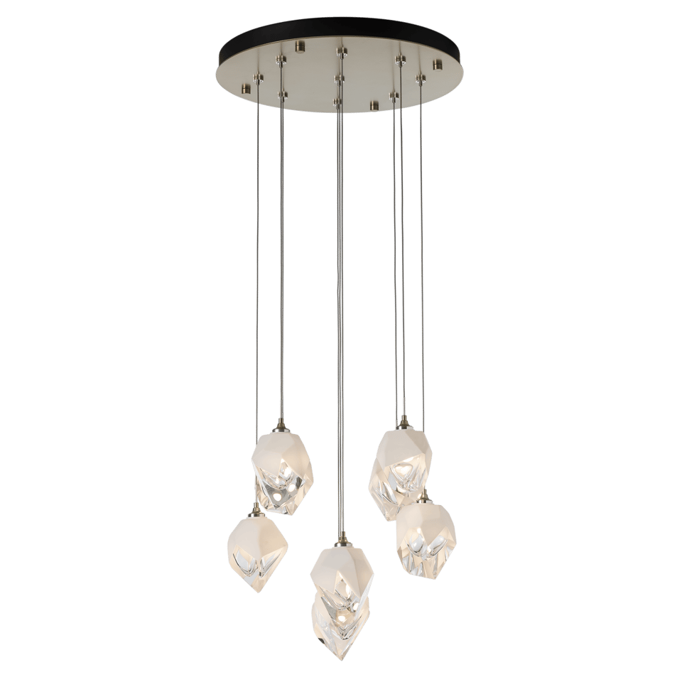 Chrysalis 9-Light Crystal Pendant by Hubbardton Forge - Versatile Adjustable Height, Dimmable Elegance