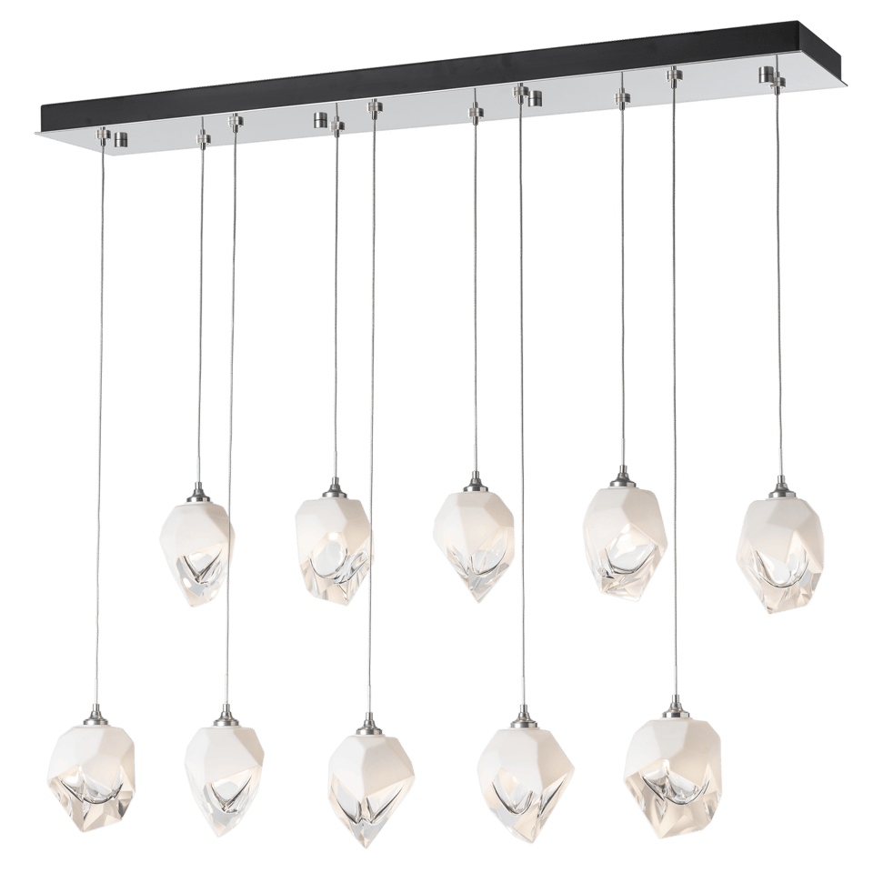 Chrysalis 10-Light Small Crystal Pendant by Hubbardton Forge - Dimmable, Handcrafted Elegance