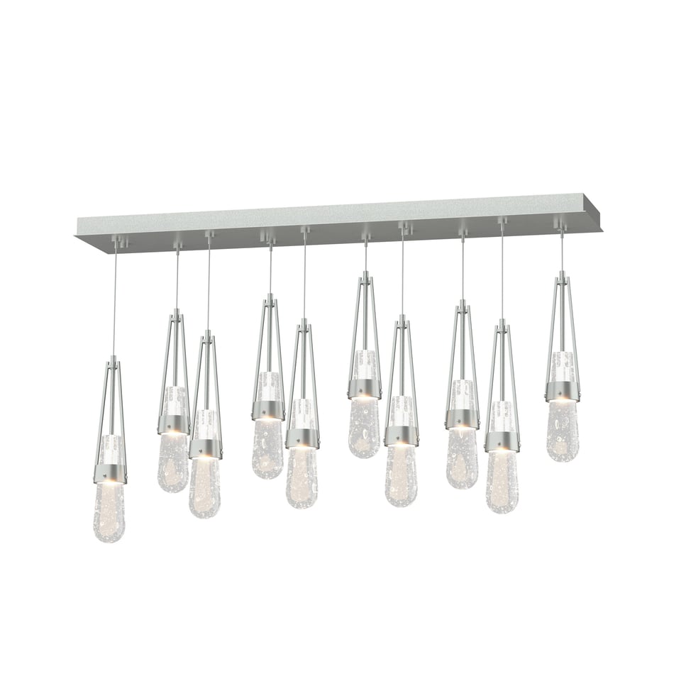 Link 10-Light Adjustable Blown Glass Pendant by Hubbardton Forge - Handmade Dimmable Elegance