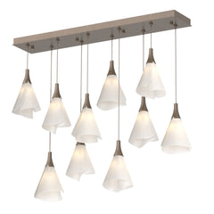 Mobius 10-Light Pendant By Hubbardton Forge With Adjustable Height & Dimmable Feature