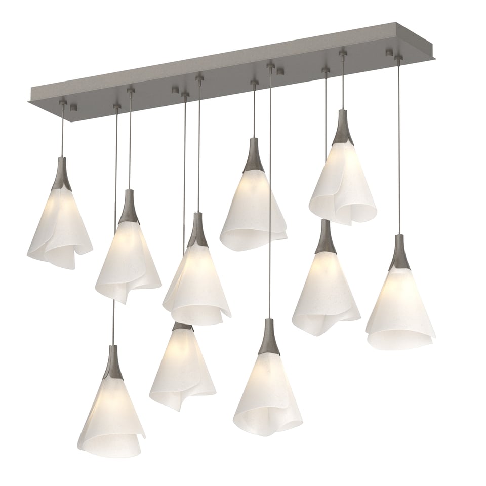 Mobius 10-Light Pendant By Hubbardton Forge With Adjustable Height & Dimmable Feature