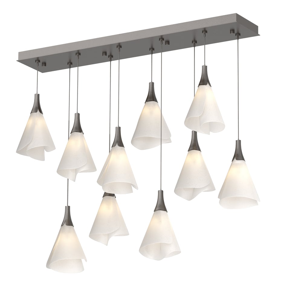 Mobius 10-Light Pendant By Hubbardton Forge With Adjustable Height & Dimmable Feature