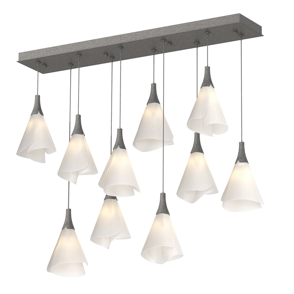 Mobius 10-Light Pendant By Hubbardton Forge With Adjustable Height & Dimmable Feature