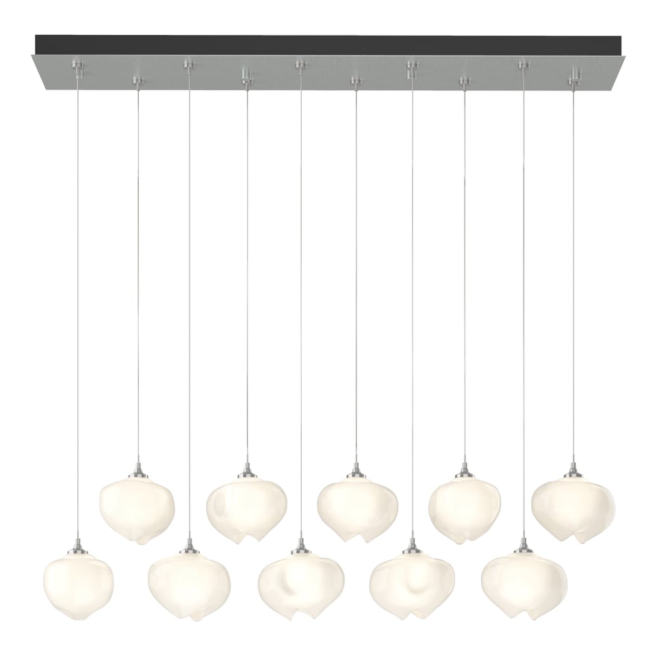 Hubbardton Forge Ume 10-Light Pendant With Adjustable Height And Dimmable Ume Glass Shades