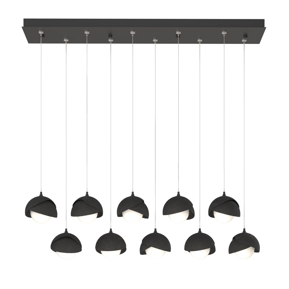 Brooklyn 10-Light Double Shade Pendant by Hubbardton Forge - Versatile Style & Energy-Efficient Lighting