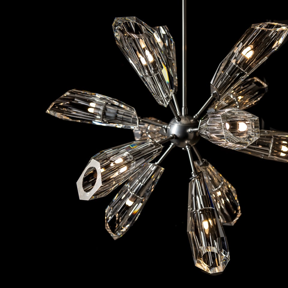 Luma 12-Light Starburst Pendant by Hubbardton Forge - Elegant Dimmable Fixture for Modern Spaces