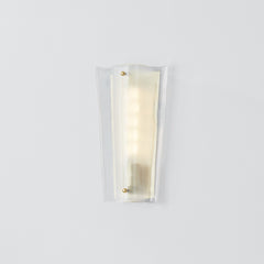 Baxford Sconce by Hudson Valley Lighting 1314-AGB, Aged Brass, Dimmable Cast Glass Wall Light