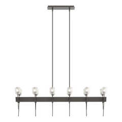 Hubbardton Forge Echo 12-Light Linear Pendant with Dimmable Functionality & Versatile Finish Options