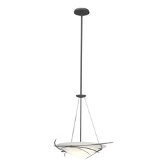 Wisp Pendant Light by Hubbardton Forge, Dimmable, Multiple Finish Options, Customizable Height, 3 Bulb Design