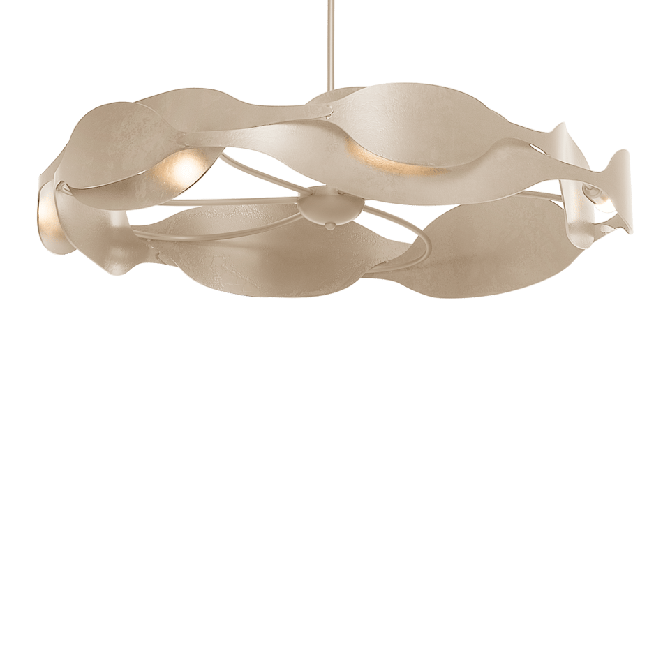 Waves Pendant Light By Hubbardton Forge - Adjustable Height, Dimmable, Multiple Finishes