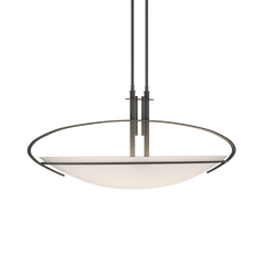 Mackintosh Pendant Light by Hubbardton Forge - Art Nouveau Design, Dimmable, Customizable Finishes, 150W