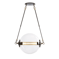 Otto Sphere Pendant Light 20" Height x 28.4" Diameter by Hubbardton Forge, Dimmable Blown Glass Design